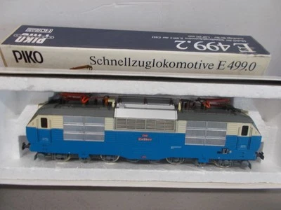 PIKO ~ ELECTRIC SCHNELLZUGLOKOMOTIVE POWERED E 499.0 LOCO~ BLUE & CREAM~HO SCALE - Image 1 of 4