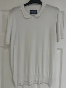 Collectif Vintage White Short Sleeve Jumper UK Size 16 XL Retro, Revival wear. - Picture 1 of 8