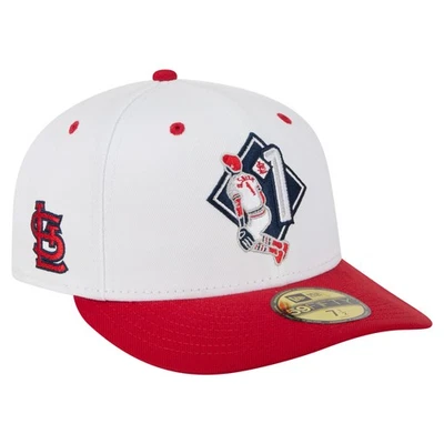 Men's New Era Ozzie Smith White St. Louis Cardinals 59FIFTY Fitted Hat - Image 1 of 4