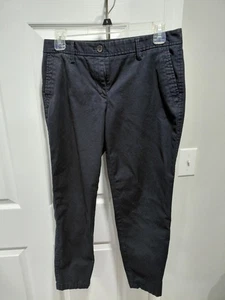 Talbots Girlfriend Chinohose Damen 4P schwarz Baumwollmischung mittlerer Bund flache Vorderseite - Bild 1 von 3