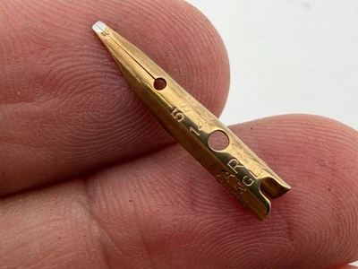 Nice Rare Vintage Spare Parker No 51 English Fountain Pen Nib Broad Italic Tip - Image 1 of 4