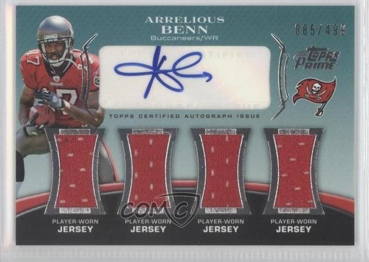 2010 Topps Prime Level 5 Auto Relic /499 Arrelious Benn #PL5-AB Rookie Auto RC - Image 1 of 1