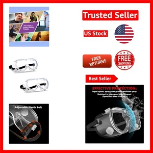 Occhiali Protezione Schizzi Chimici - 2PCS Occhiali di Sicurezza Antiappannamento Leggeri - Foto 1 di 9