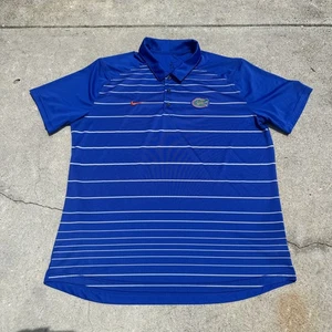 Florida Gators Nike Dri-Fit Polo Shirt Embroidered Mens Size XL Golf Casual Blue - Picture 1 of 11