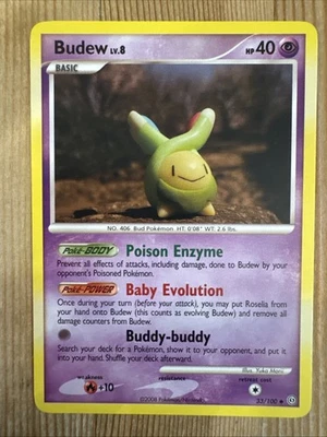 Budew - 33/100 - Uncommon NM, English Pokemon Stormfront - Image 1 of 2