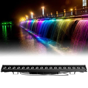 SHEHDS IP65 Waterproof LED 18x10W RGBWA UV/RGBLAC 6in1 Wash Wall Stage Lighting - Picture 1 of 30