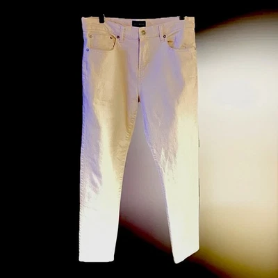 Pantalones de mezclilla para hombre Lucky 412 atléticos ajustados pintor blancos 31x32 usados una vez Foto 1 de 4