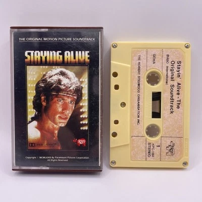 Staying Alive Soundtrack Cassette Tape 1983 80's Motion Picture Kolin KPC 1084 Foto 1 de 2