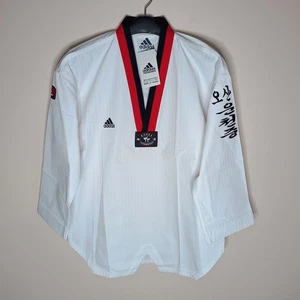 Adidas Korea Taekwondo Dobok Boys 160cm Youth XL BNWT Made Korea Top Only - Picture 1 of 11