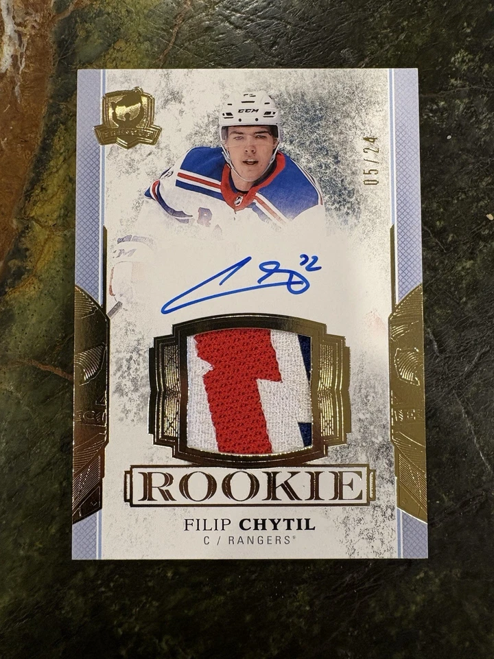 2017-18 Upper Deck The Cup Gold Rookie Patch Autograph /24 FILIP CHYTIL RC RPA - Image 1 of 2