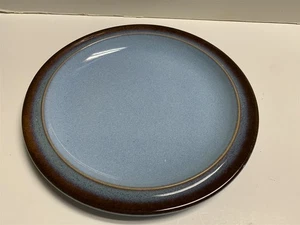 Denby England 12 in piatto Corfù blu bordo marrone  - Foto 1 di 2