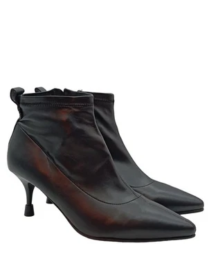 BRONX Botas con cremallera Mujeres Botines Talla EU 39 negro look casual - Imagen 1 de 4