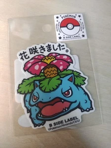POKEMON x B-Side Label Sticker Fushigibana Japanese Anime Games Nintendo - Picture 1 of 6