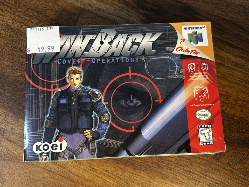 Winback Covert Operations for Nintendo 64 N64 Factory Sealed Brand New RARE MINT - Image 1 of 4