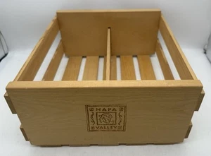 Napa Valley Box Company Wood CD, DVD Storage Holder Rack Shelf Crate Holds 54 - Picture 1 of 6