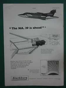 11/1959 PUB BLACKBURN AIRCRAFT LTD ROYAL NAVY NA.39 ORIGINAL ANZEIGE - Bild 1 von 1