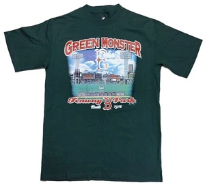 MAJESTIC Boston Red Sox Fenway Park Green Monster Graphic T-Shirt Medium M - Picture 1 of 6