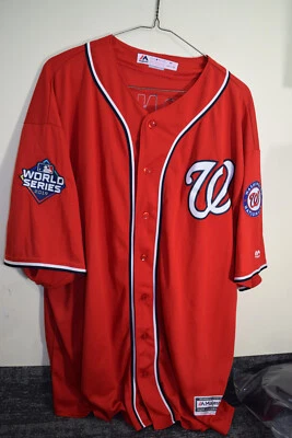 Majestic Washington Nationals Turner 2019 World Series Cool Base Jersey MENS 3XL - Image 1 of 4