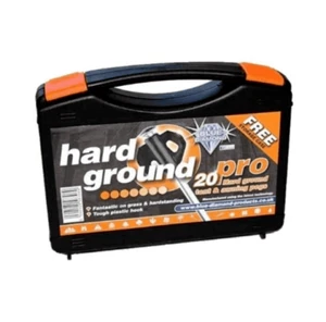 Hard Ground Tent Pegs Steel Camping Outdoor 20 Pack Pegs w/ Storage Box Black - Picture 1 of 1