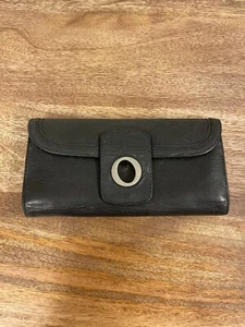 Cartera monedero de cuero negra OROTON A11 - Imagen 1 de 7