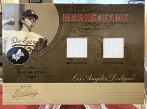 2005 Absolute Memorabilia Don Sutton Dual Game Worn Jersey Relic /50 LA Dodgers - Picture 1 of 2