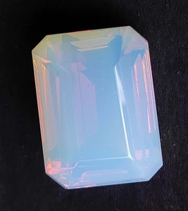 Natural 131.10 Ct Emerald Cut White Opal Welo Australian Untreated Gemstone - Picture 1 of 10