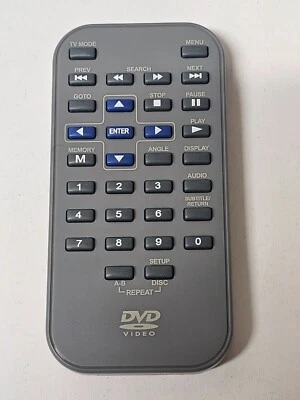GENUINE ORIGINAL GOODMANS GDVD80W12 PORTABLE DVD REMOTE CONTROL - Image 1 of 4