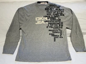 DKNY Jeans Vintage Men's Cotton Crew-Neck Knit Pullover Sweater Size XL - Picture 1 of 4