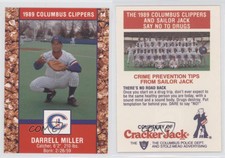 1989 Cracker Jack Columbus Clippers Police Darrell Miller #14