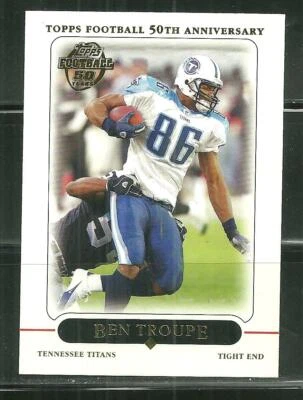 2005 TOPPS FOOTBALL BEN TROUPE #171 - Image 1 of 2