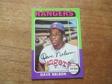 1975 TOPPS DAVE NELSON #435 TEXAS RANGERS HIGH GRADE SETBREAK LOOKS PACK FRESH