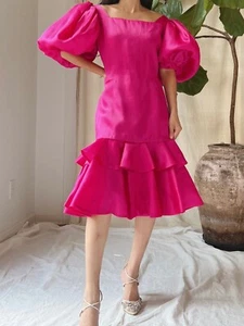 Vintage 1980s Silk Organza Oscar de la Renta dress - M/6/8. GREAT Condition - Picture 1 of 3