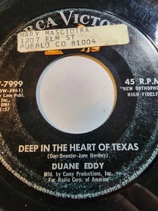 Duane Eddy - Deep In The Heart Of Texas / Saints And Sinners GOOD F247 - Picture 1 of 1