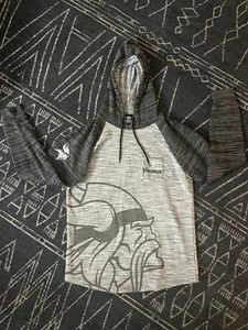 Felpa Minnesota Vikings NFL Team Apparel grigia con cappuccio da uomo taglia L - Foto 1 di 12
