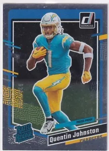 Panini NFL 2023 Donruss No. 353 Quentin Johnston Rated Rookie Silver 38/100 - Picture 1 of 2