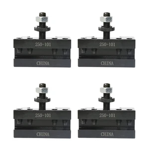 T025 AXA #1 4er Set Schnellwechsel Drehen & Planen CNC Drehmaschine Pfostenhalter 250-101 - Bild 1 von 2