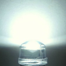 500X 0.5W StrawHat 8mm 140° HighPower White LED 120Kmcd