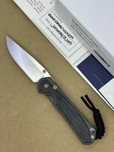 ๐ CHRIS REEVE SMALL SEBENZA 31 DROP POINT MAGNACUT BLADE BLACK CANVAS MICARTA D - Picture 1 of 2