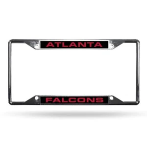 Atlanta Falcons NFL All Corner EZ View Metal Laser Cut License Plate Frame - Picture 1 of 5