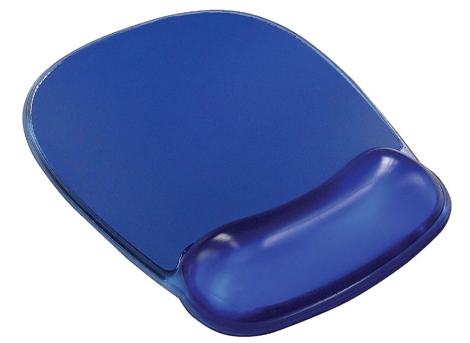Almohadilla de ratón de gel transparente reposamuñecas, azul 18259 Foto 1 de 1