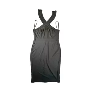 PAPAYA Slim Sleeveless Halter-neck Dress Black Zipper in Back - Picture 1 of 13