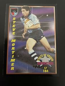 NRL 1994 S2 - Dynamic - Trading card - #184 Steve Mortimer State of Origin