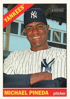2015 Topps Heritage # 160  Michael Pineda New York Yankees - Image 1 of 2