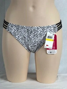 Damen-Bikiniunterteil Hula Honey Wild Ways Tiermotiv Träger schwarz/weiß neu mit Etikett - Bild 1 von 5