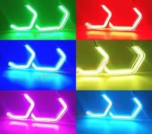 M4 Style RGB halo ring for Subaru Impreza WRX STI 08-14 Crystal LED angel eye - Bild 1 von 21