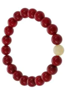 Brazalete Espiritual Elastizado Espíritu Abierto Energía Abierta Rojo Blanco - Imagen 1 de 2