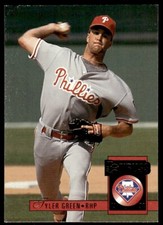 1994 Donruss Baseball Card Tyler Green Philadelphia Phillies #433