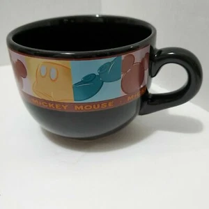 Vintage Disney Mickey Mouse Mug Applause Cappichino Cup graphic black 80-90s - Picture 1 of 9