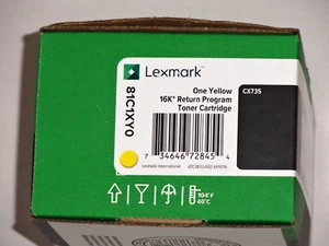 🔥NUEVO tóner genuino Lexmark 81C1XY0 amarillo 16K para CX735 Unison - Imagen 1 de 4