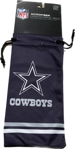 Dallas Cowboys NFL Sunglass Eye Glass Drawstring Carry Bag Microfiber Case Cover